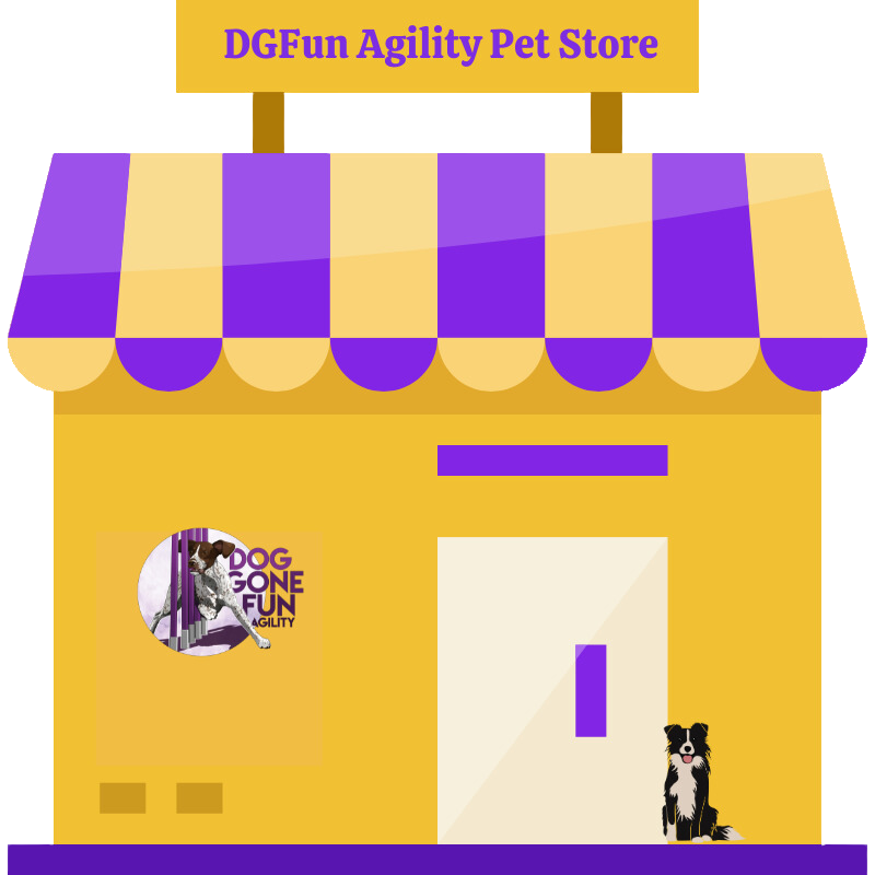 Graphic depicting a pet store - for the Dog Gone Fun Agility on-site Pet Store!